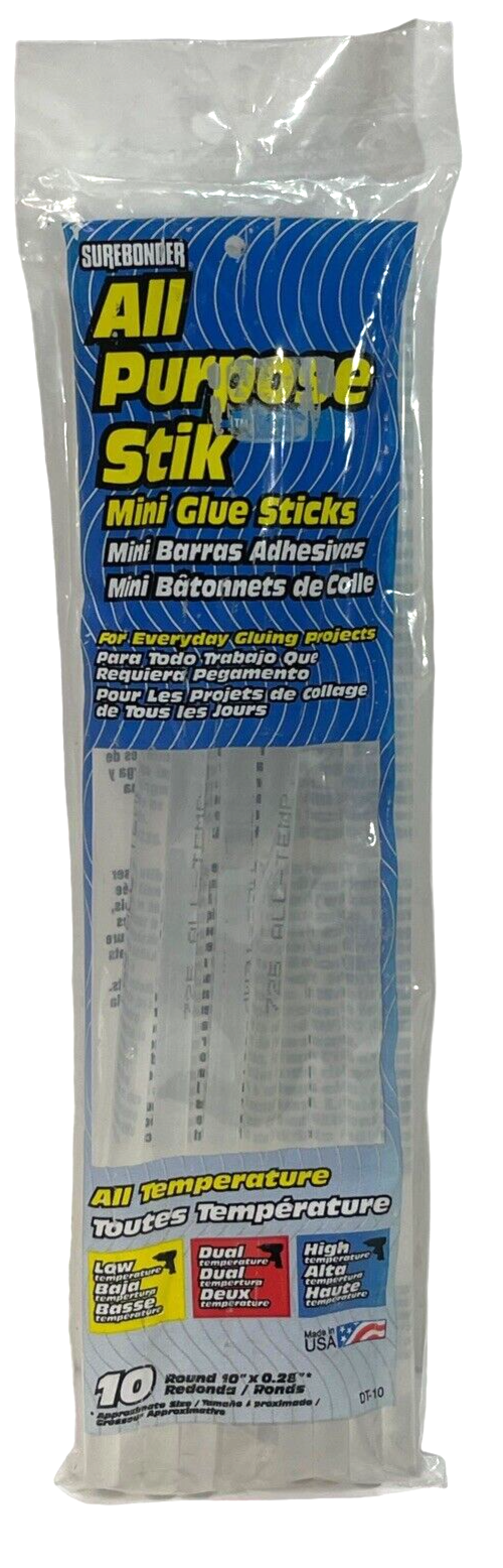 Corded Glue Gun Low Temperature Full-Size & All-Purpose Glue Sticks.