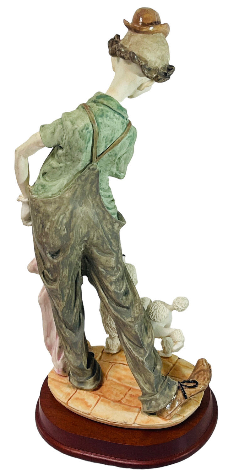 The Mirella Collection Hobo The Clown w/Poddle Dog ~ Free Standing Figurine MINT