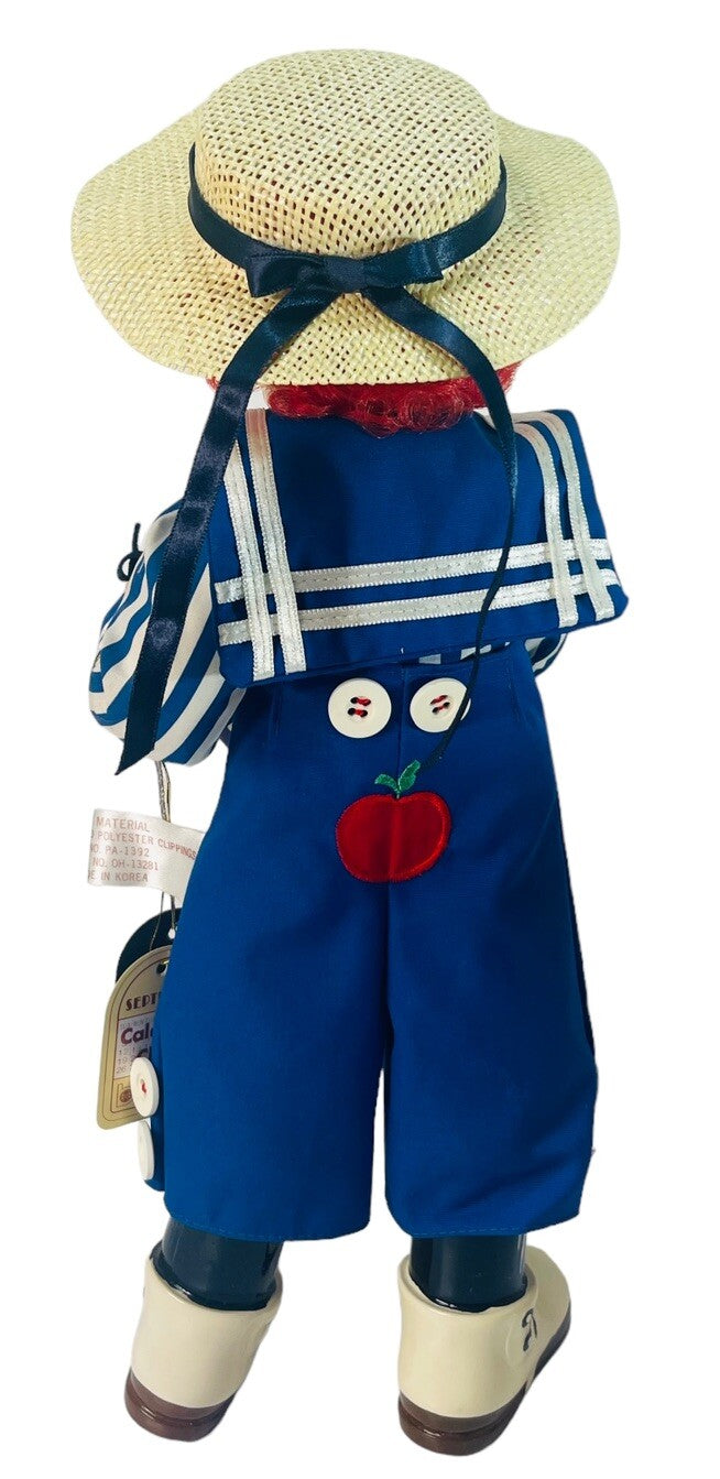 1986 Calendar Clown Doll  Brinns Limited Edition Sept. 14” H- Made  Korea