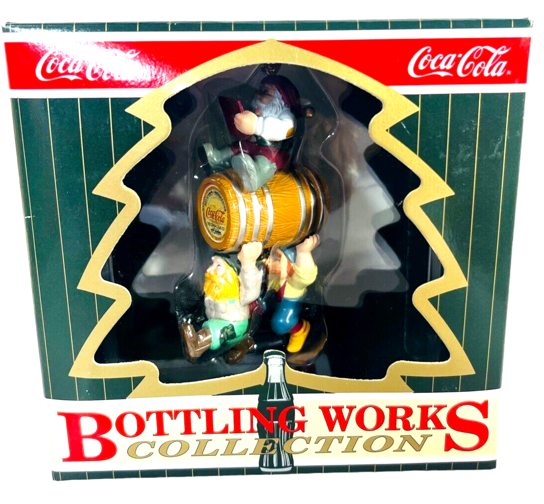 COLA-Coca Cola BOTTLING WORKS ELVES WORK TO DELIVER NORTHPOLE Ornament