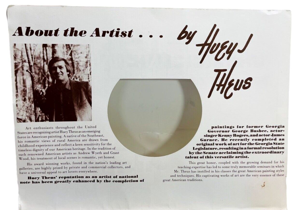 Huey J Theus  PAST REMEMBERED COLLECTIBLE GRAPIC SERIES ~ EXCELLENT CONDITION