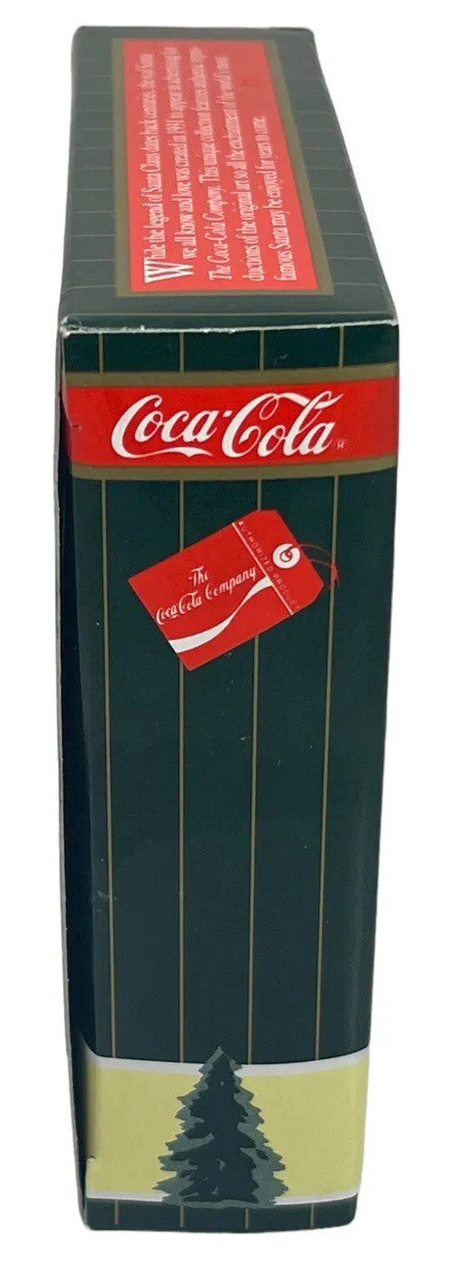 1990 Coca Cola Bottle Cap Christmas Ornament, Santa Drinking Cola!