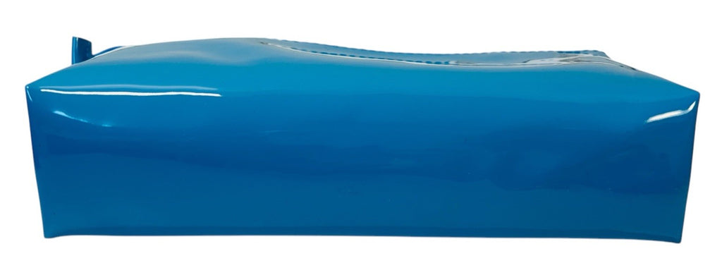 Lurella Cosmetics Neon Brush Set Color: CYAN with Zipped Cosmetics Bag