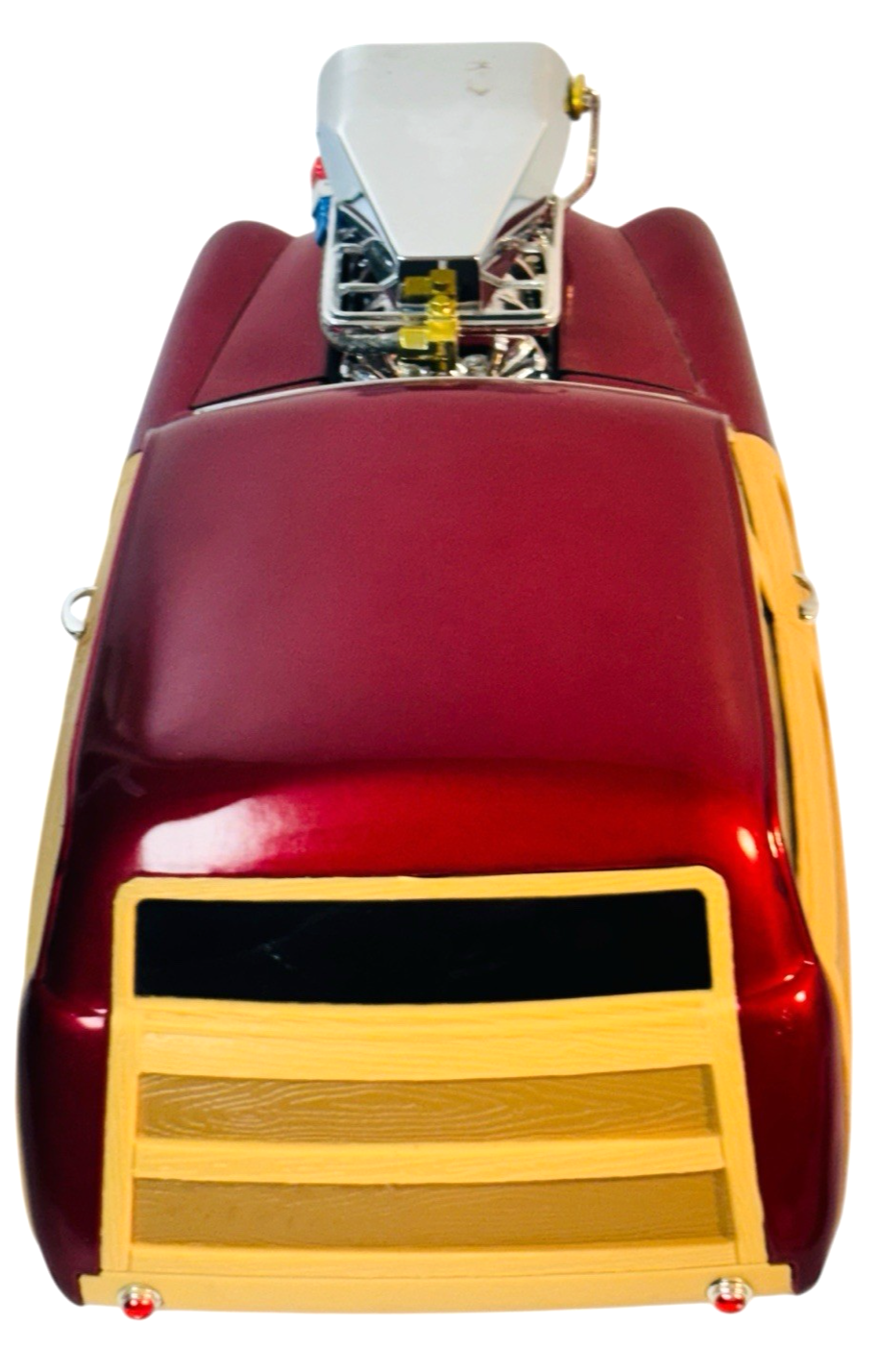 1950 FORD WOODY LIQUID RED MUSCLE MACH. 1:18 SCALE