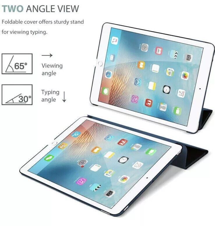iPad Case 9.7" Apple - TRANSLUCENT COVER DESIGN - Navy Blue - heyday