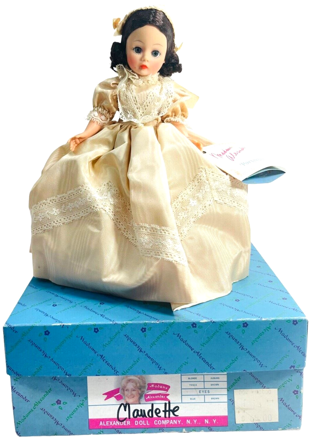 1980s 10" Doll Claudette 1123 Portrettes Series ORIG BOX Madame Alexande