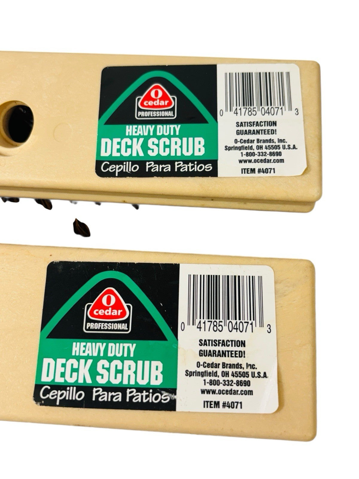 Cedar Heavy Duty Deck Scrub Brush w/ Natural Palmyra Bristles for Decks & Patios