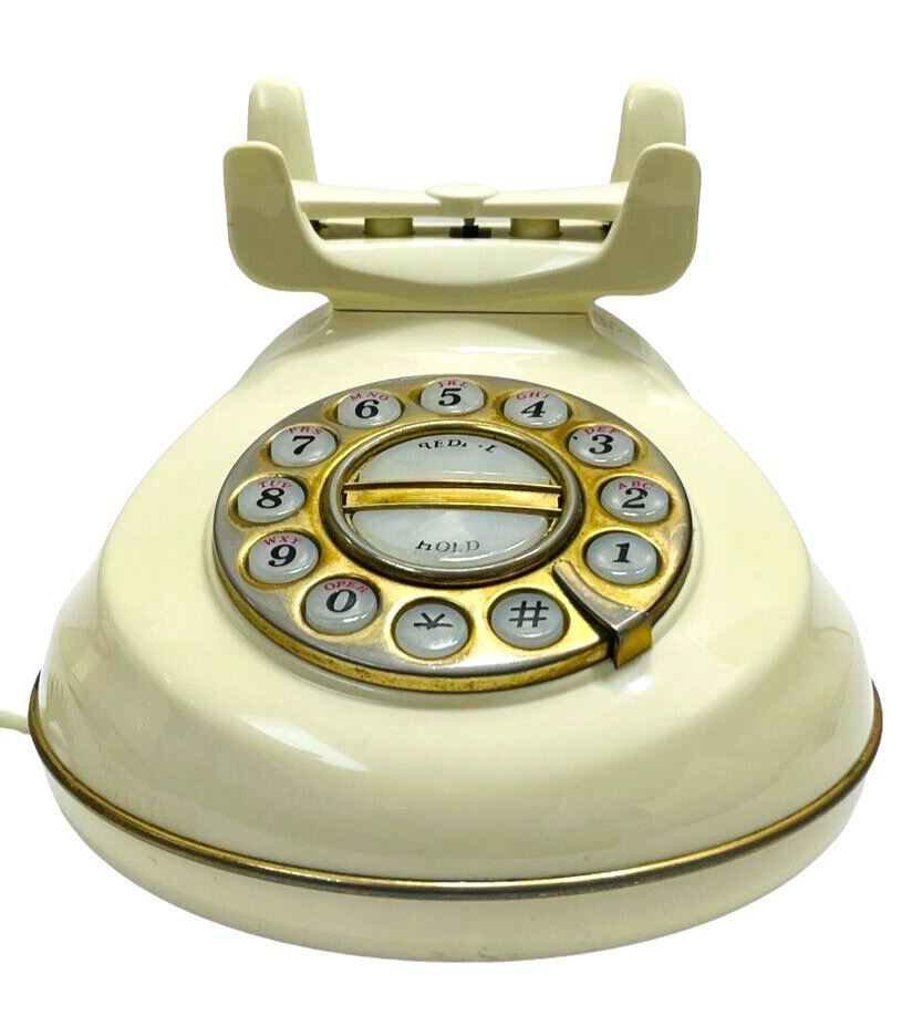 Phone Rotary Push Button Model Natalie, French Style HAC TTI329 "VINTAGE-WORKS"