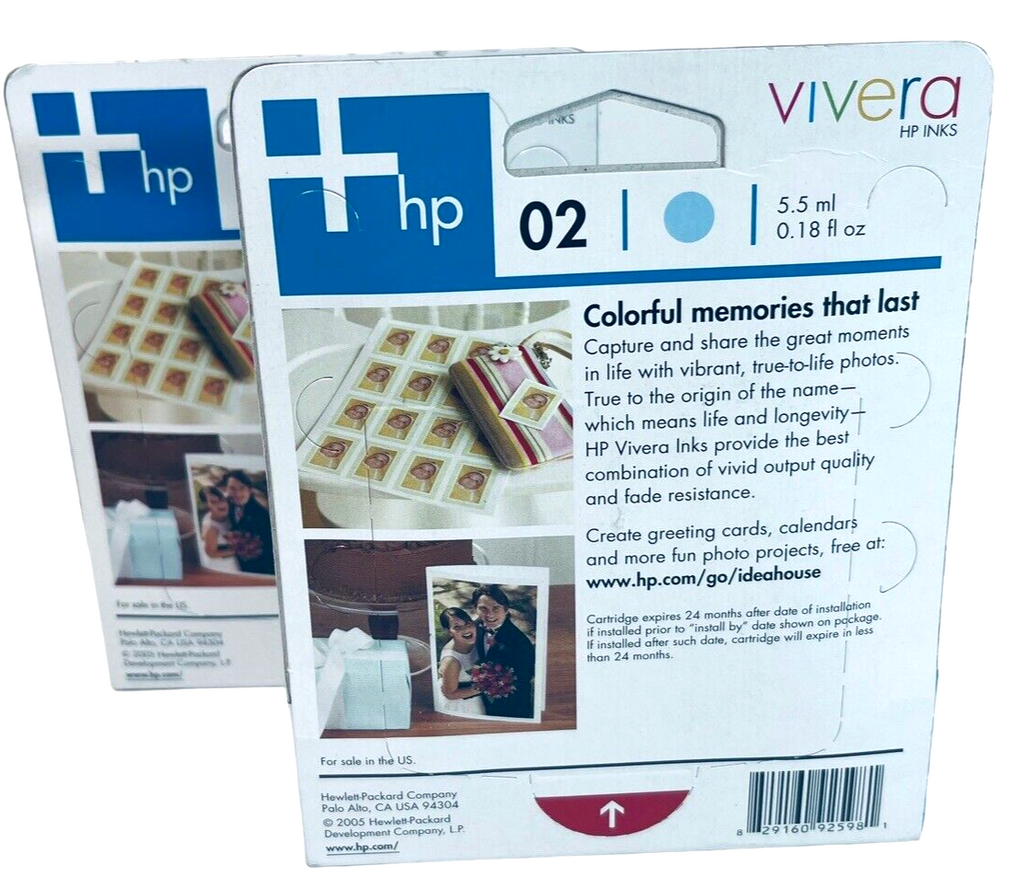 HP Genuine 02 (220 Prints) Light Cyan Ink Cartridge PHOTOSMART (C8771WN140)