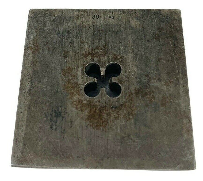Tap & Die Square Bolt Die 1/4 NC 20 GTD No. 275 Solid 2-1/2" Greenfield-VINTAGE