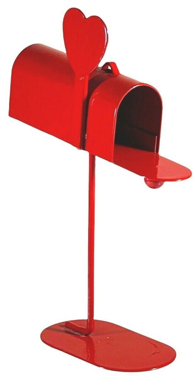 LOT of  4 METAL DOLLHOUSE SIZE Red Mailbox/Fire Hydrant/Lantern/Sewing Machine