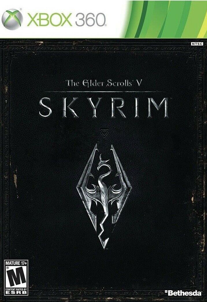 Skyrim Xbox 360, The Elder Scrolls V: 2011 Includes Full Size Map "MINT"