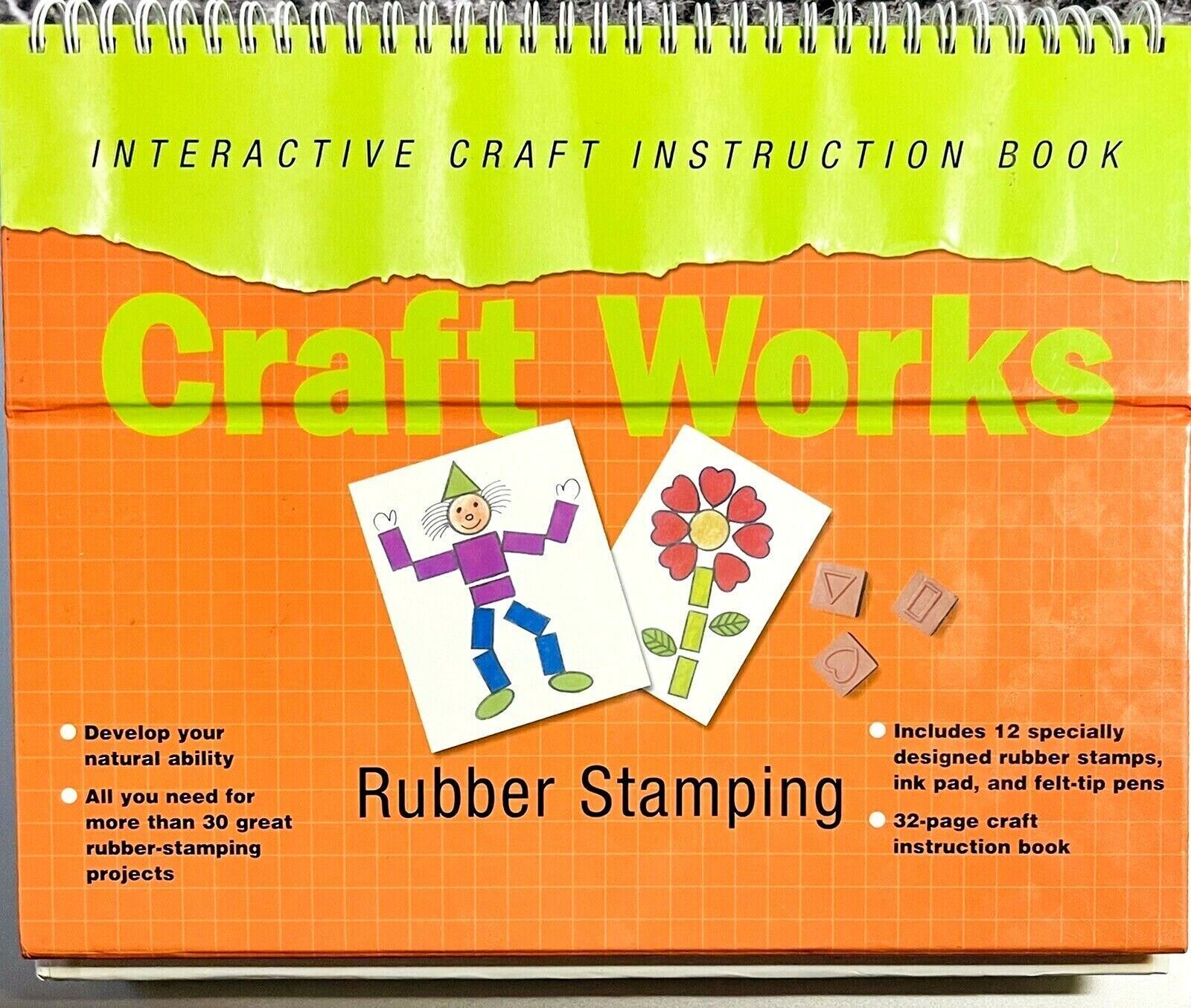 Craft Works Rubberstamping Book, Inkpad & More, Interactive Instruction Book