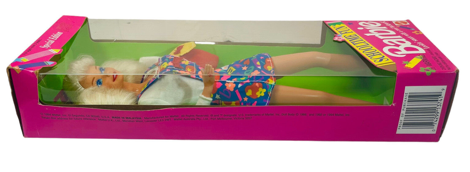 MATTEL 1994 SCHOOLTIME FUN Barbie Doll Special Edition 13741~VINTAGE BRAND NEW