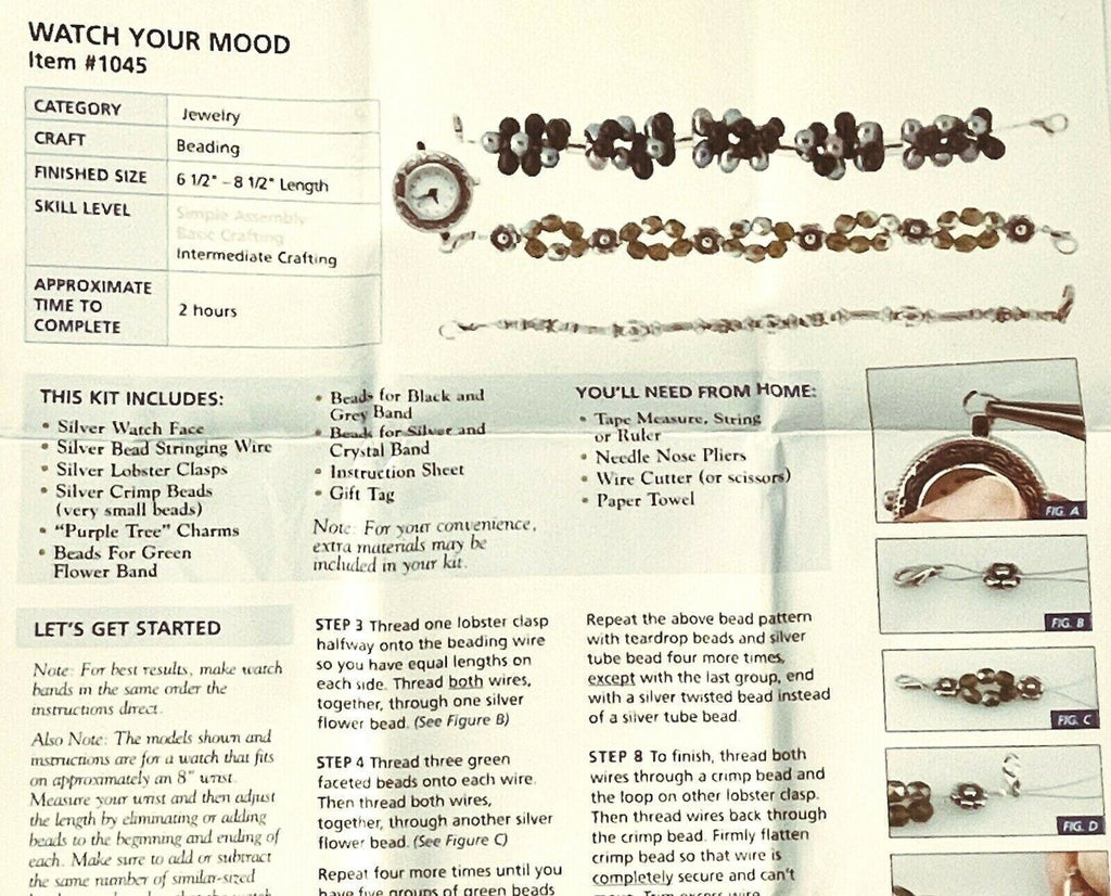 PURPLE TREE MOOD STONES, DESIGN YOUR-OWN WATCH ~ BRAND NEW.
