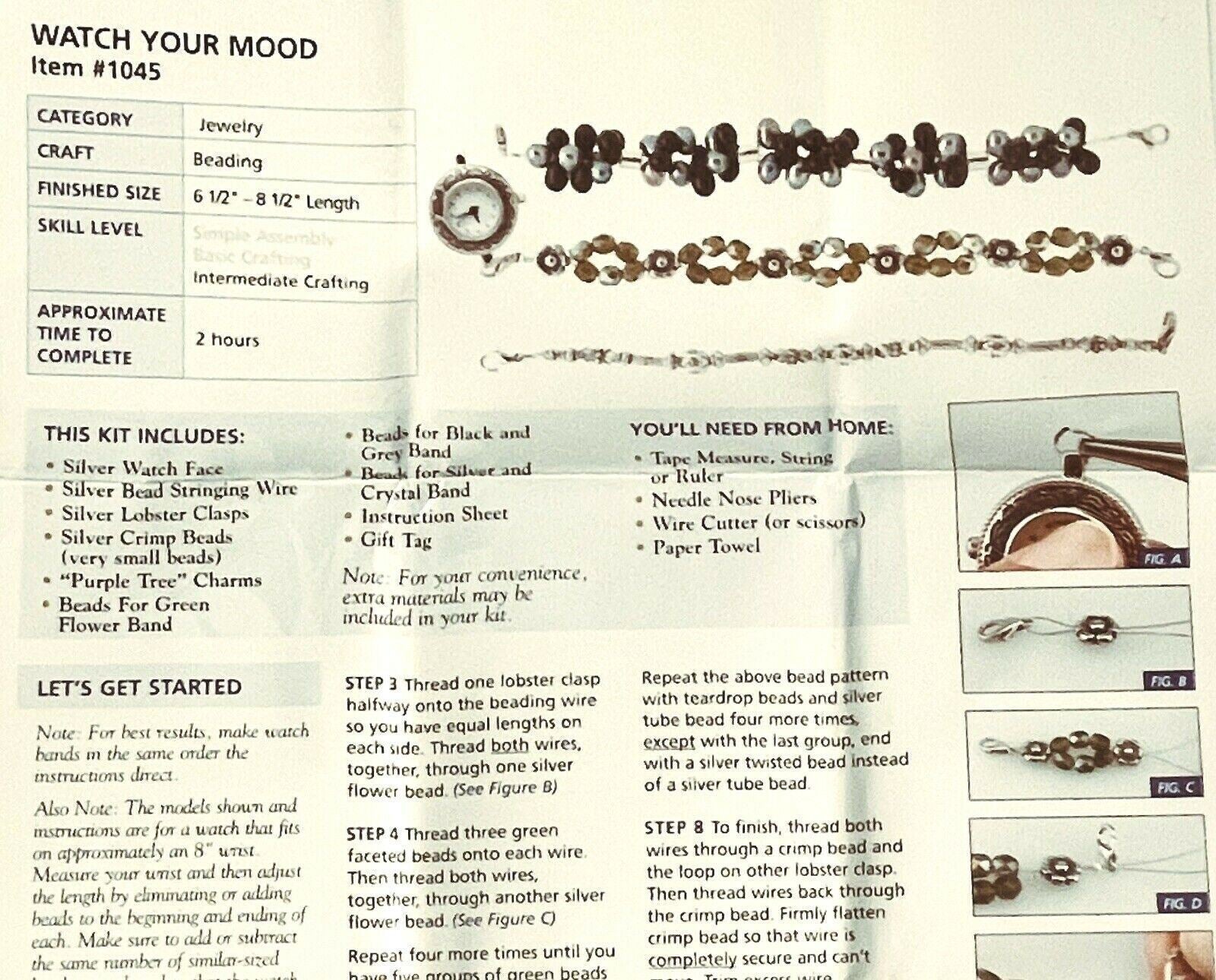 PURPLE TREE MOOD STONES, DESIGN YOUR-OWN WATCH ~ BRAND NEW.