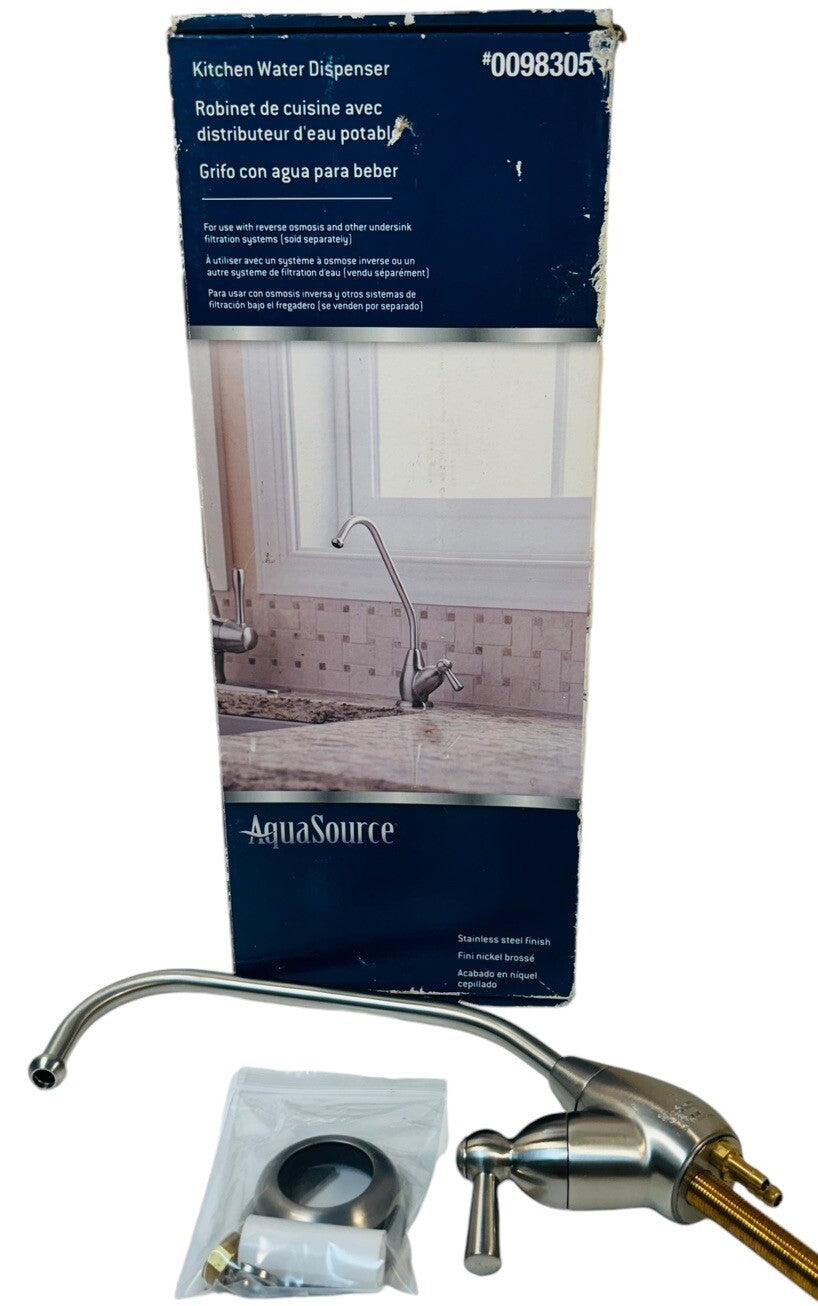 Kitchen Water Dispenser Drinking Brushed Stainless 0098305 ~ AquaSource PREOWNED