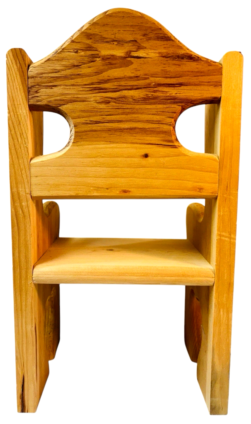 Handmade Doll or Teddy Bear Chair Solid Oak Wood High Back H 14" x W 8" x L 6"