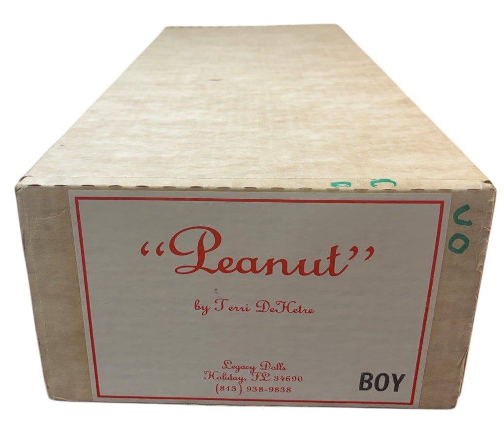 TERRI DEHETRE LEGACY DOLLS 20" BOY PEANUT VINYL BABY DOLL, Weigh 3.10 Lbs.