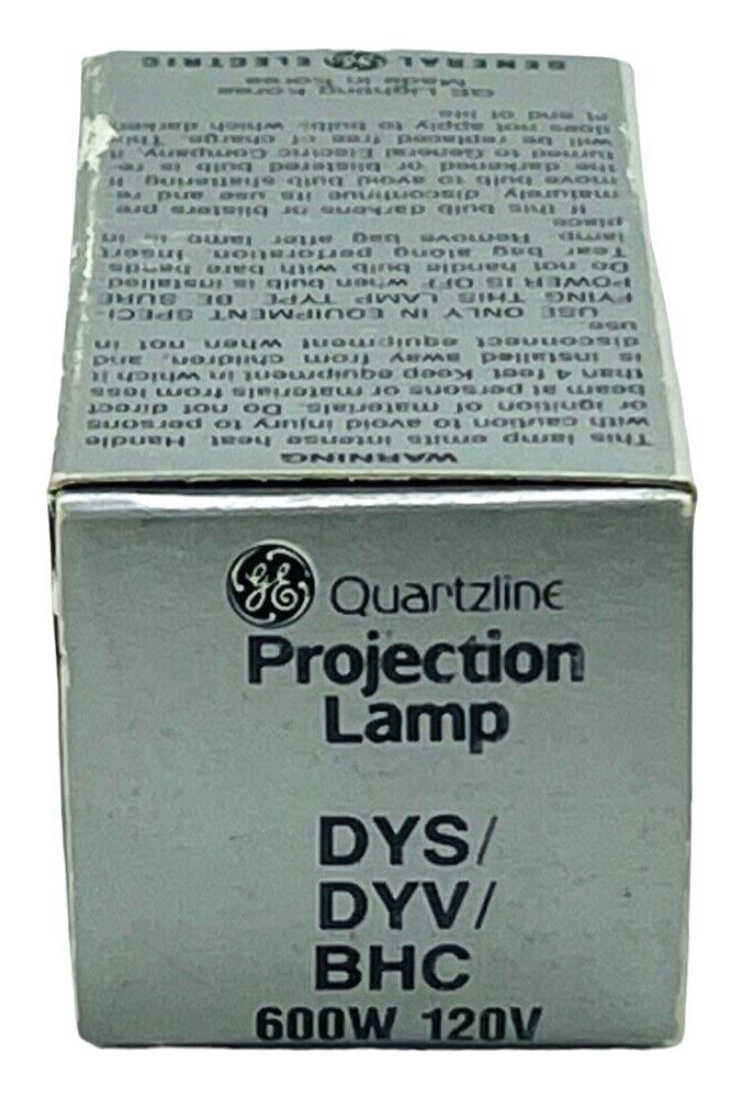 GE Projector Lamp Model ACG 71-F 1 (Quartzline) DYS/DYC/BHC 600W 120V