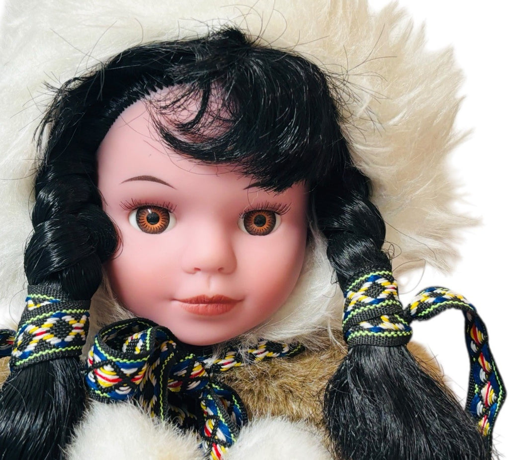 Alaskan Friends Doll Genuine Native Style Doll Girl Eskimo 10" Hand Crafted