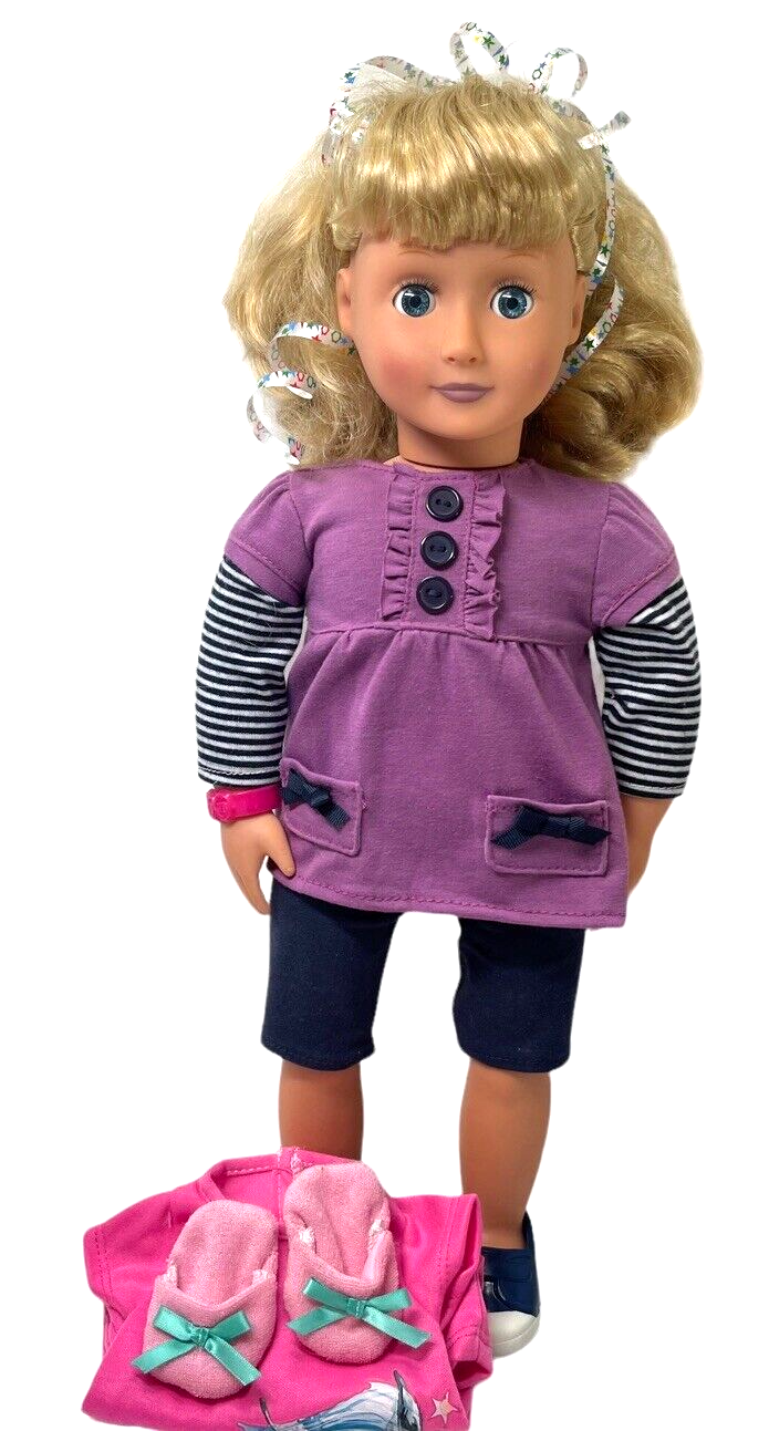 2011 Our Generation Doll Ashley-Rose Extra New Outfit Pink Nightgown & Slippers