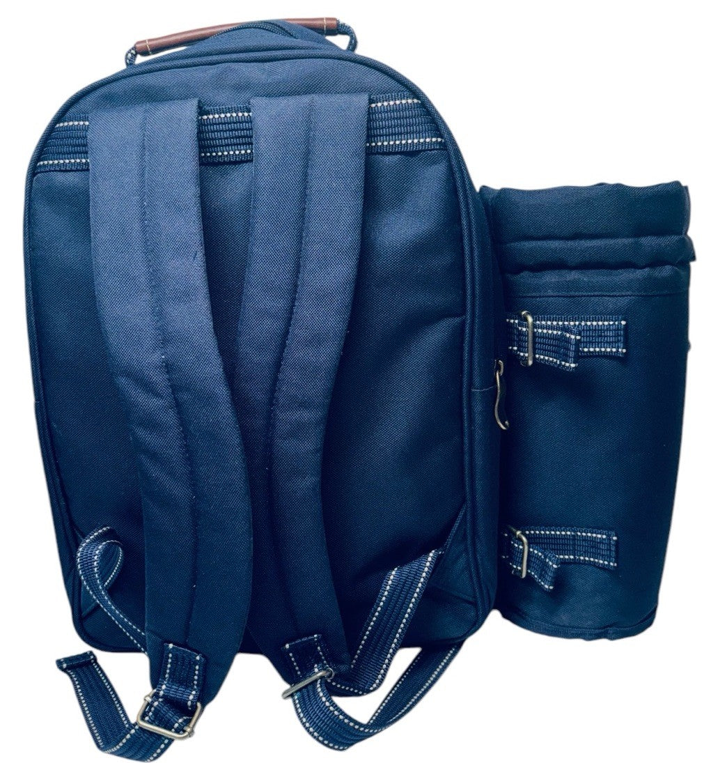 NWT Picnic at Ascot Bold Picnic Backpack for 4 Glasses/Flatware/Opener/Utensils