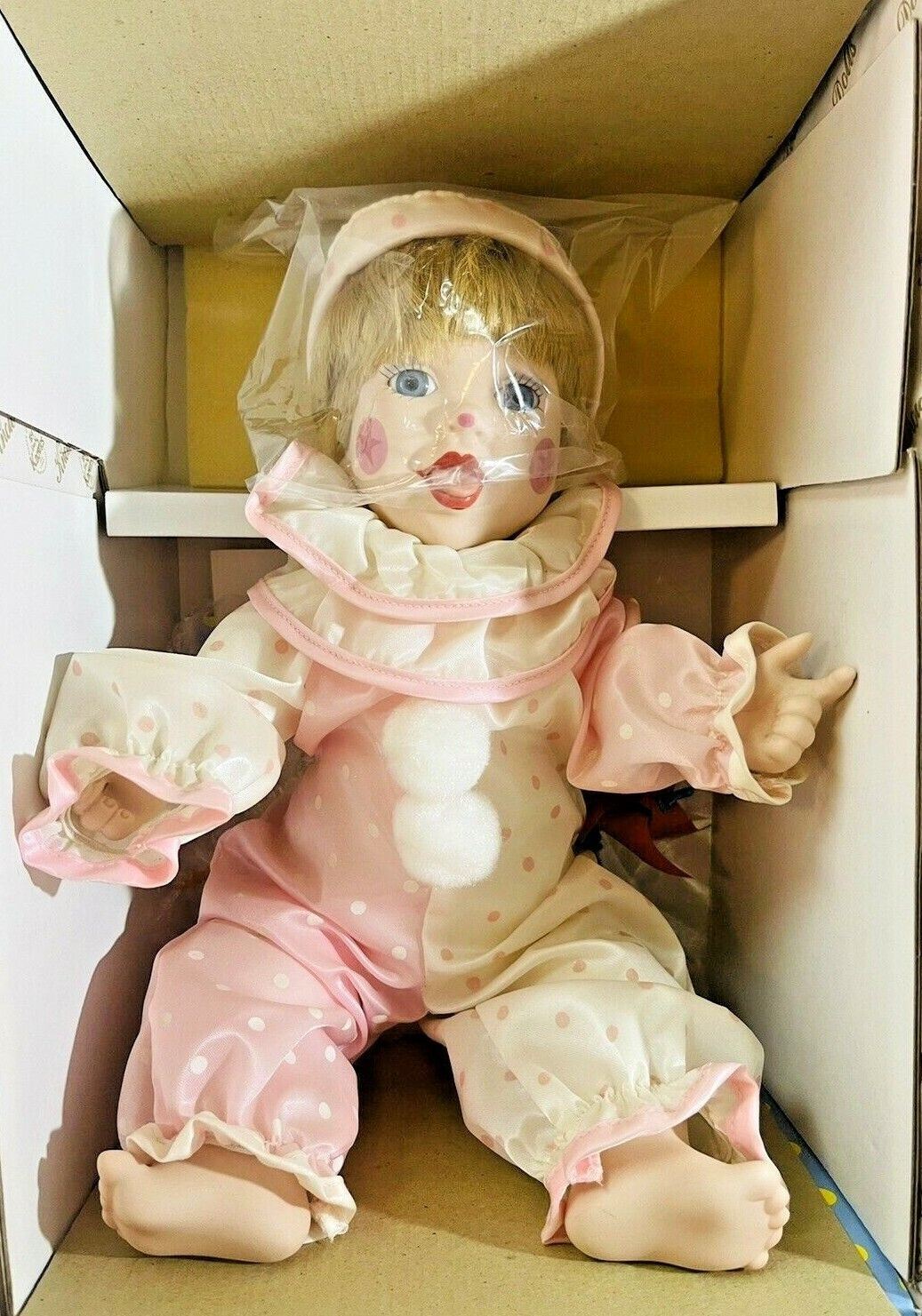 1991 Ashton-Drake Porcelain Clown Doll "SPARKLES"2230HT By: Mary Tretter