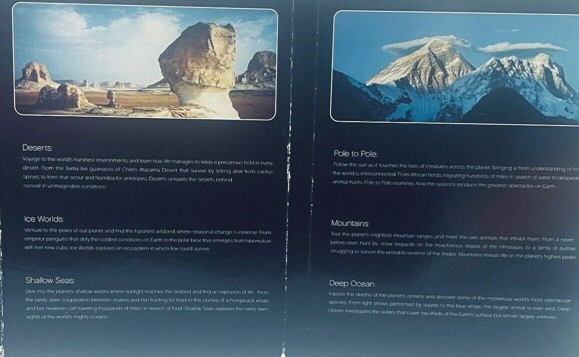 Planet Earth DVDs 5-Disc Set Discovery Channel 2009 Collector's Edition