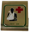 BSA FRIST AID METAL BELT SLIDE MERIT CLIP BOY SCOUTS OF AMERICA VINTAGE