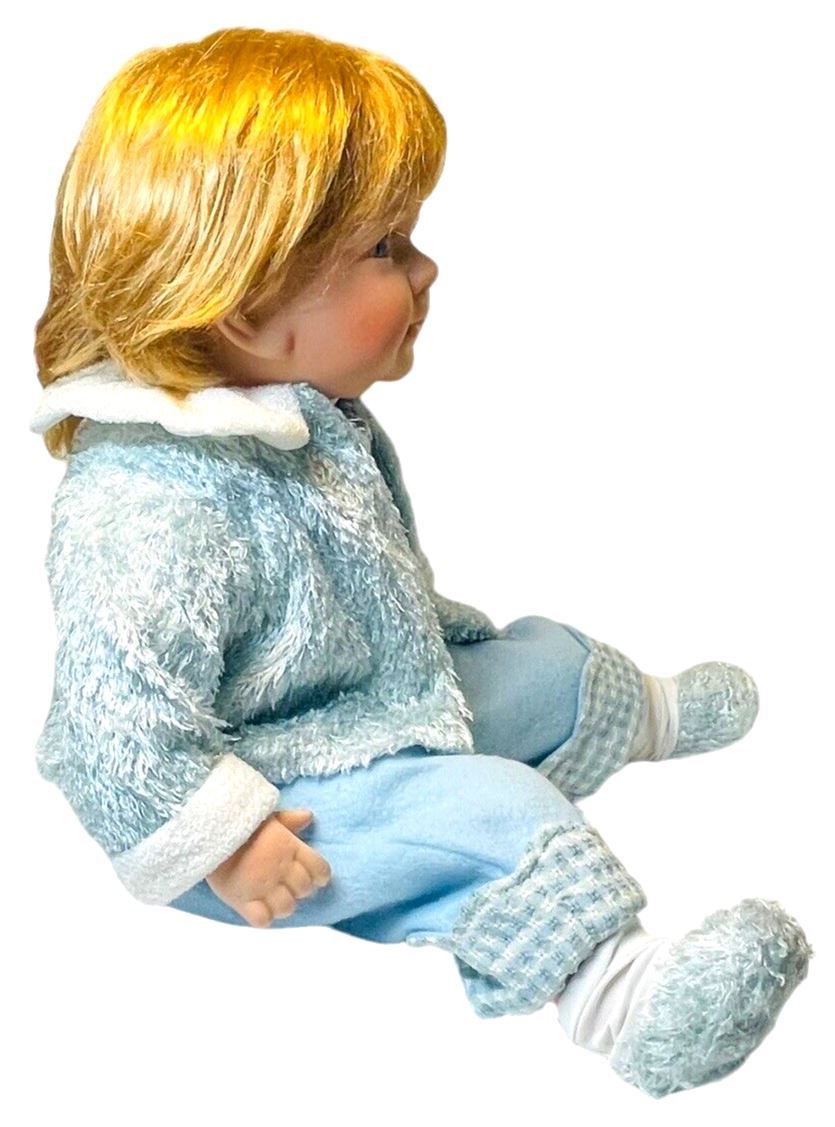 LIFELIKE Porcelain Boy Doll 20" Blonde Hair Wt. 3.7lbs) By: Cathay Collections