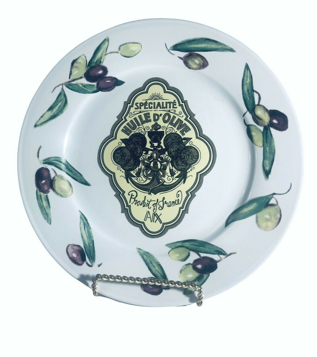 ROSANNA DECORATIVE DESSERT PLATES~SPECIALITE HUILE D’OLIVE SET-4 COLLECTION