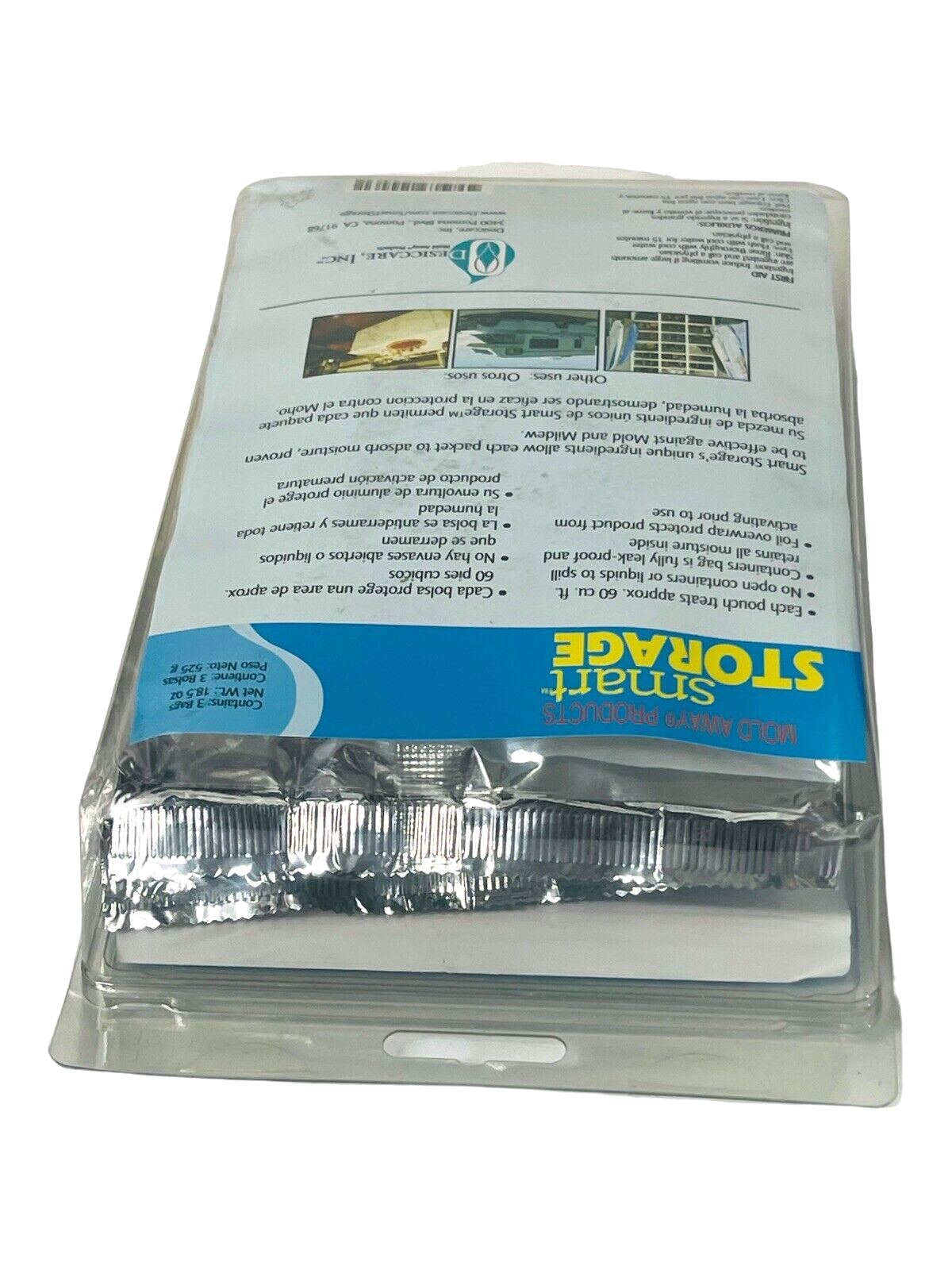 Moisture Odor Eliminator Foil Leakproof Bags (PACK OF 3) Smart Storage NEW.
