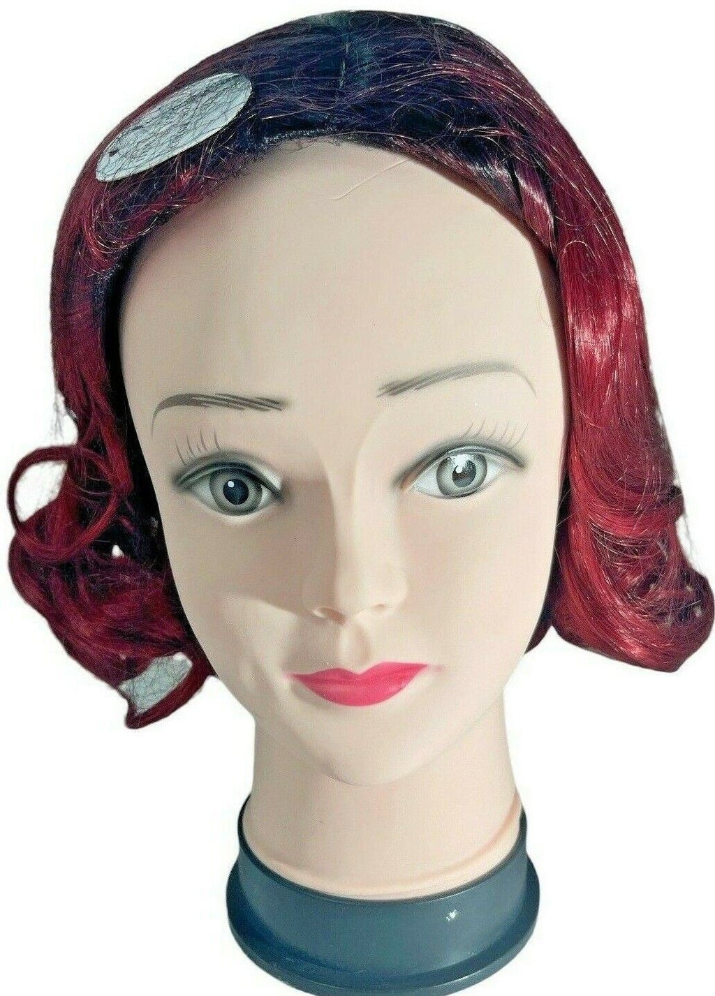 BRAND NEW 2-Tone Ombre Wig 12” (Black & Wine Red) Temperature Fiber Synthetic