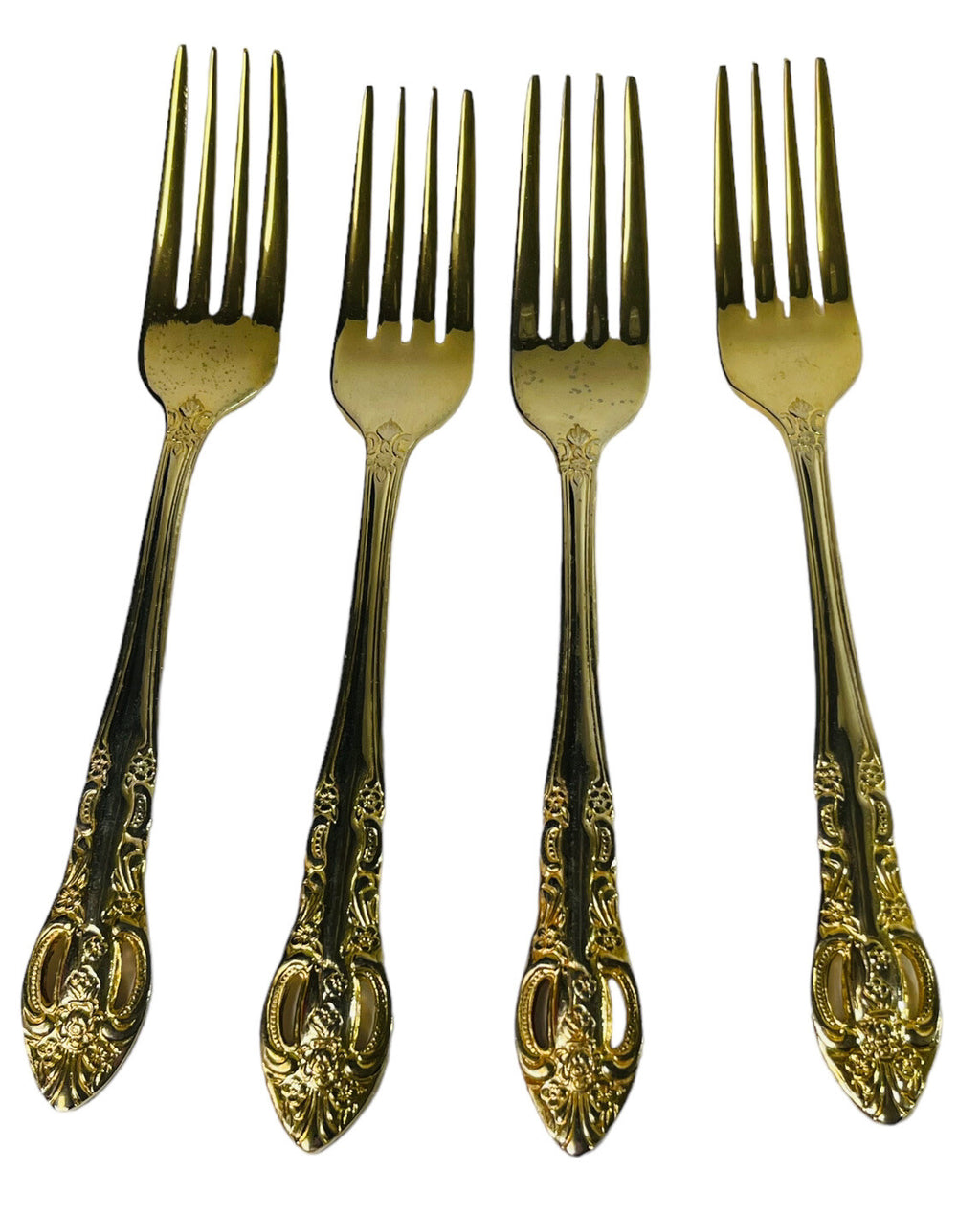 Gold Stainless-Steel Silverware 20 Piece Set~Serving for 4 ~ H. F. LTD. VINTAGE