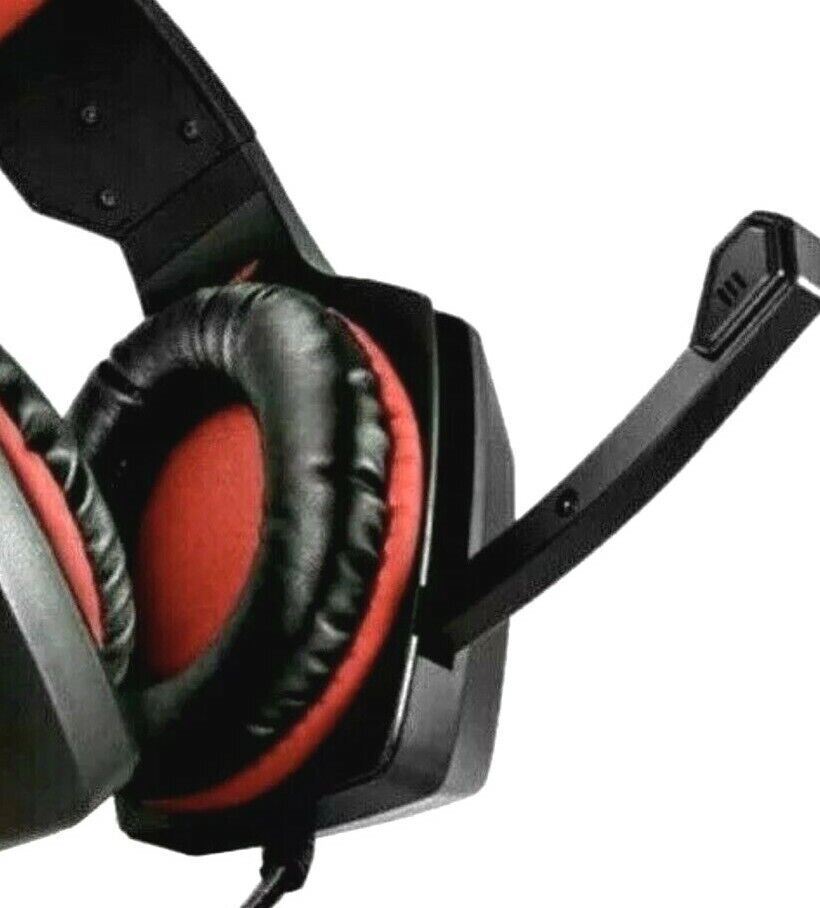 PRO GAMING HEADPHONES RGB 3.5mm 4Pin-V-1, w/Backlight HUNTERSPIDER - RED
