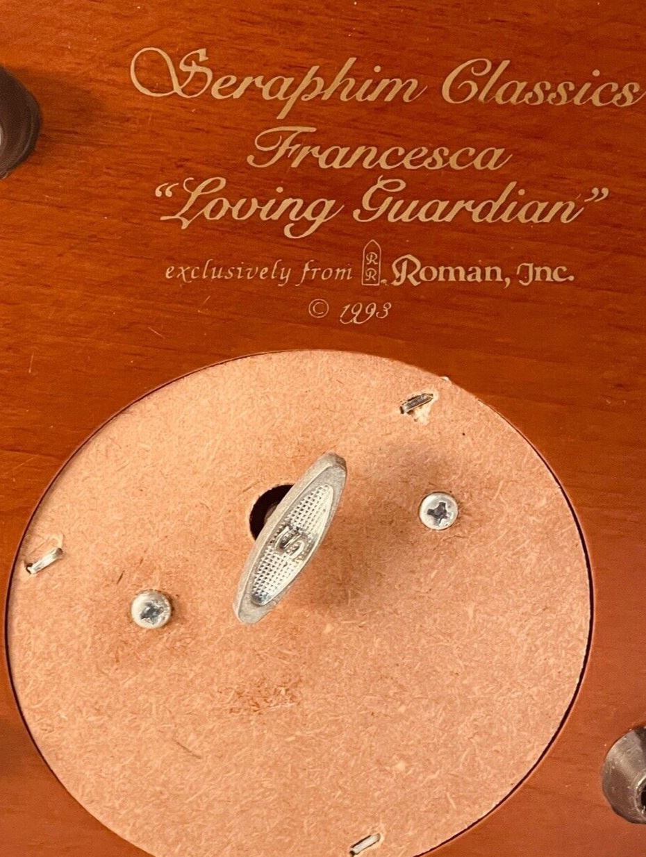 Roman Seraphim Classics Angel Francesca “Loving Guardian” WINDUP Music FIGURINE