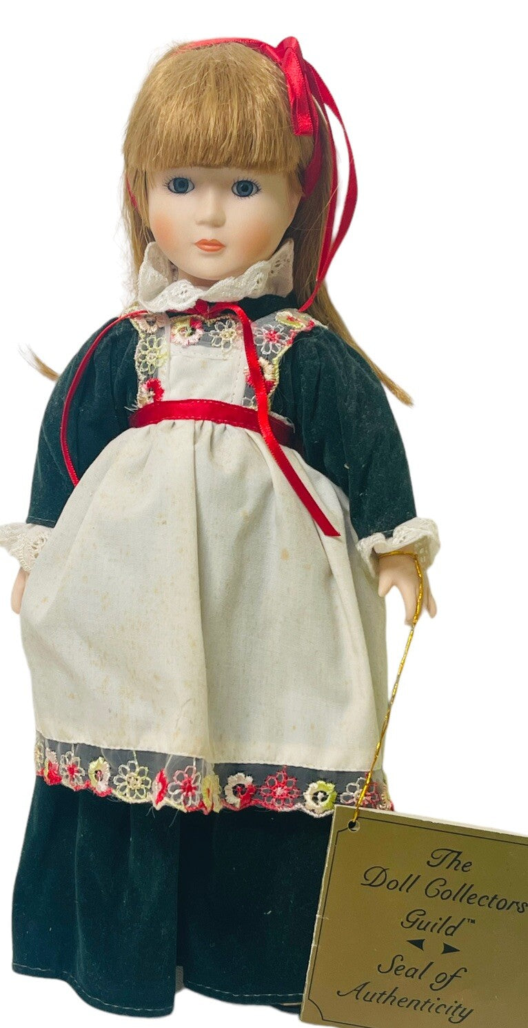 Seymour Mann 1982 Doll, Collectible 12'' ANTIQUED HAND PAINTED/HAND SEWN.