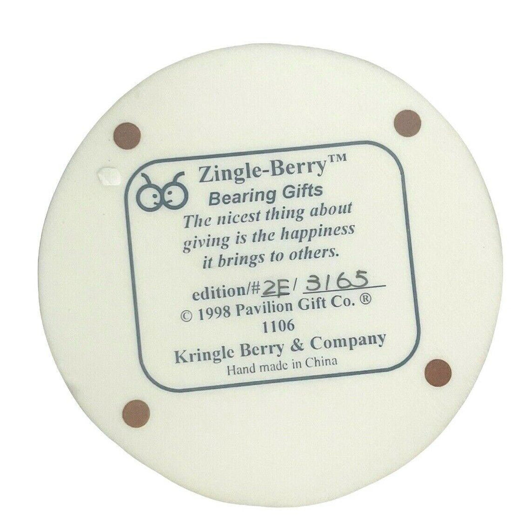 Pavilion Gift Company ZINGLR BERRY FIGURINE  1106 H 5"x W 4"/Wt. 14.4oz. MINT!