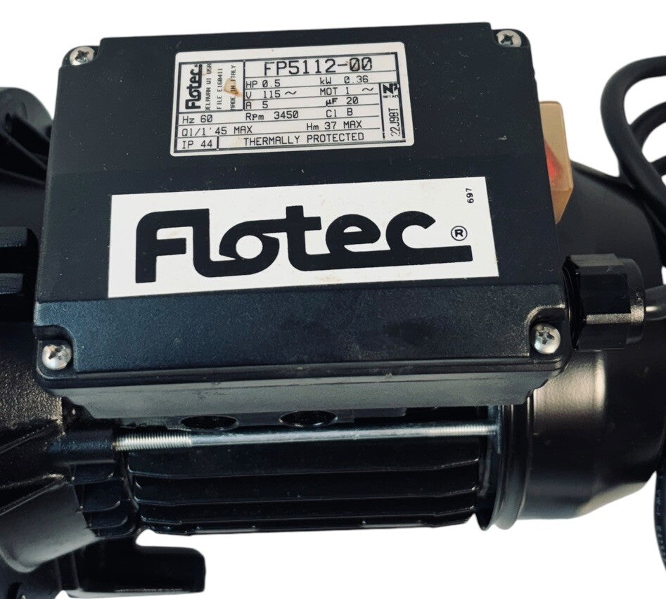 Flotec FP5112-00 10.3 GPM 1/2 HP Portable Sprinkler Pump 30 PSI W/Manual.