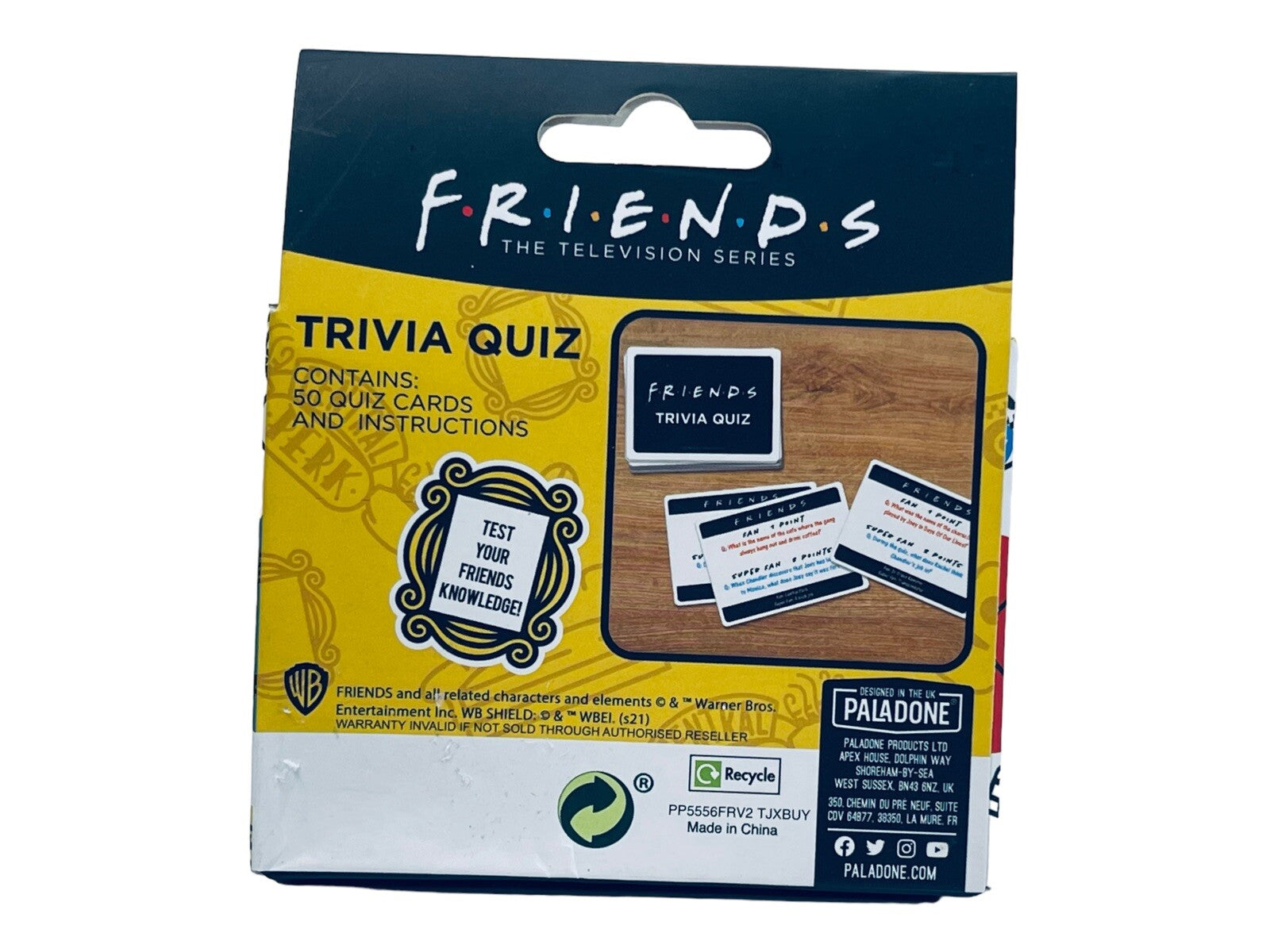 BRAND NEW Friends TV Show Trivia Quiz Game w/100 Questions ~ 50 Quiz Card.