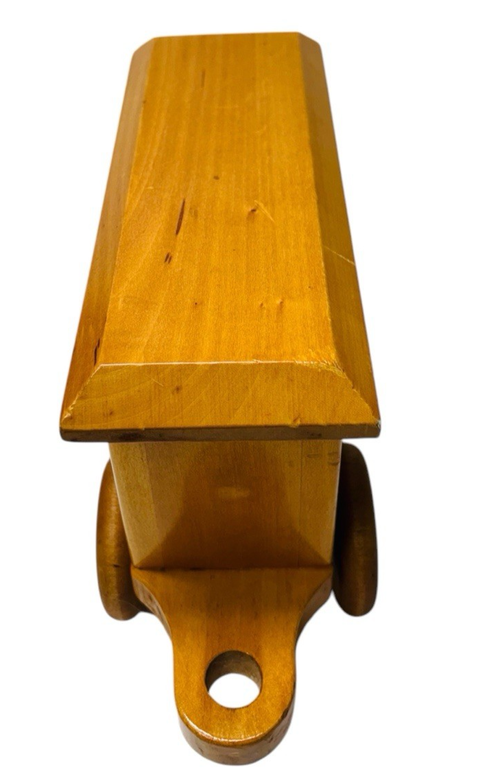 AFD Large HANDMADE OAK WOODEN TRAIN CAR!