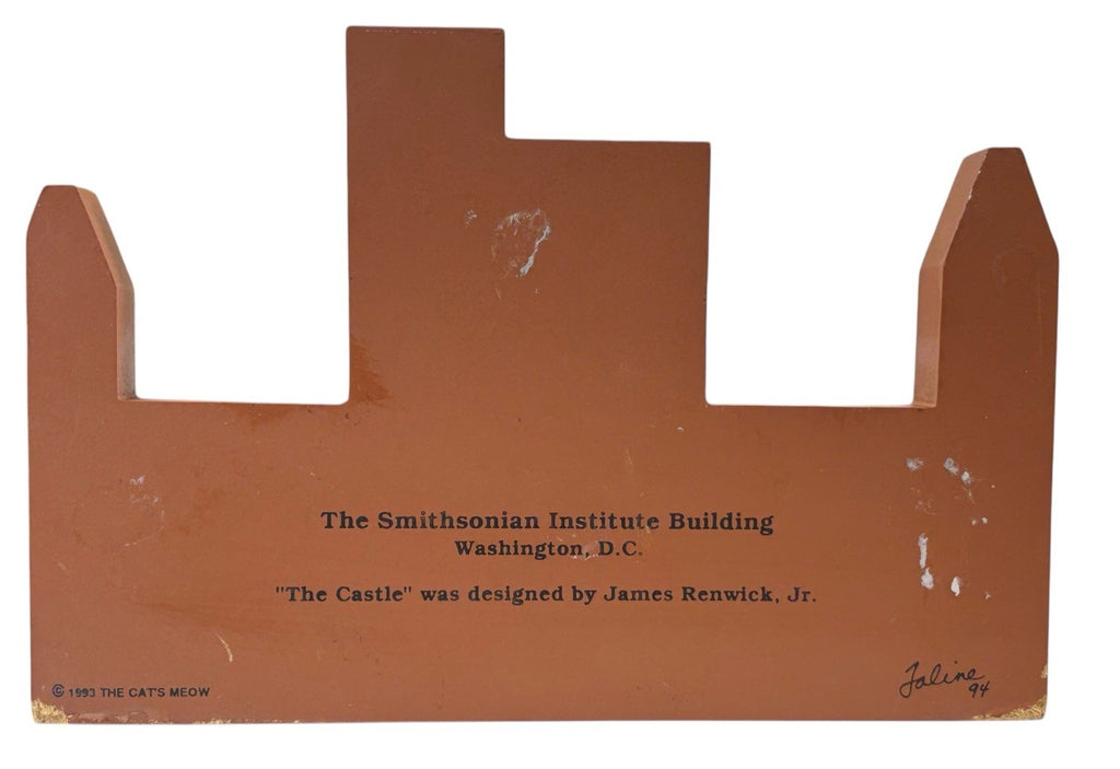 The Cat's Meow Wooden SMITHSONIAN INST BUILDING DC ~ BRANDYWINE 1ST VIRGINA BANK