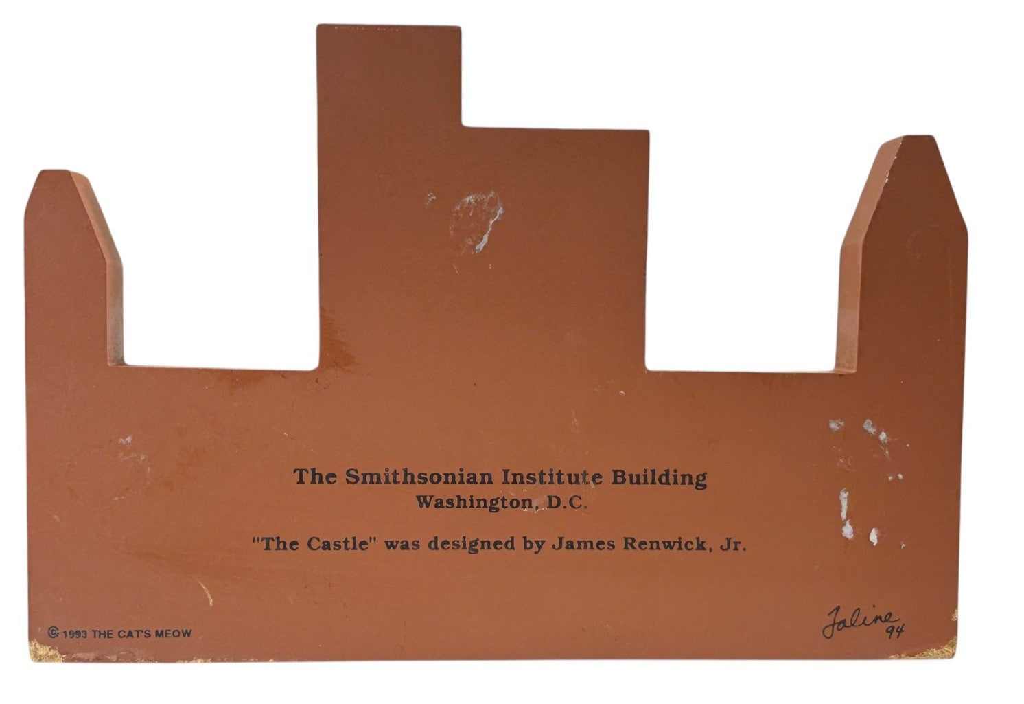 The Cat's Meow Wooden SMITHSONIAN INST BUILDING DC ~ BRANDYWINE 1ST VIRGINA BANK