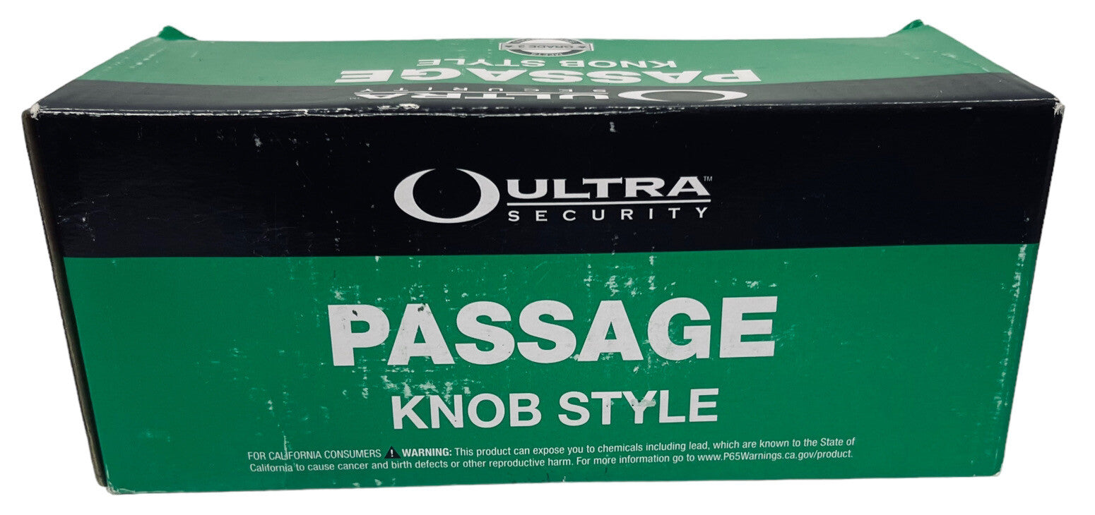 ULTRA Passage Door Knob Lock Ball Satin Nickel Finish US15 ~ BRAND NEW