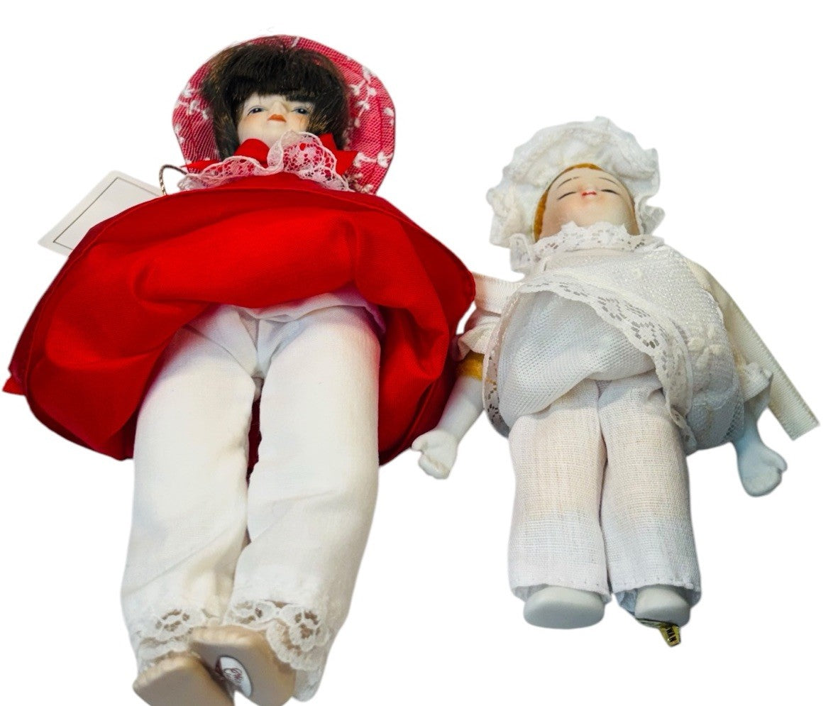 GORHAM Doll of the Month November~1983. 7” With 6” Porcelain Sleeping Doll