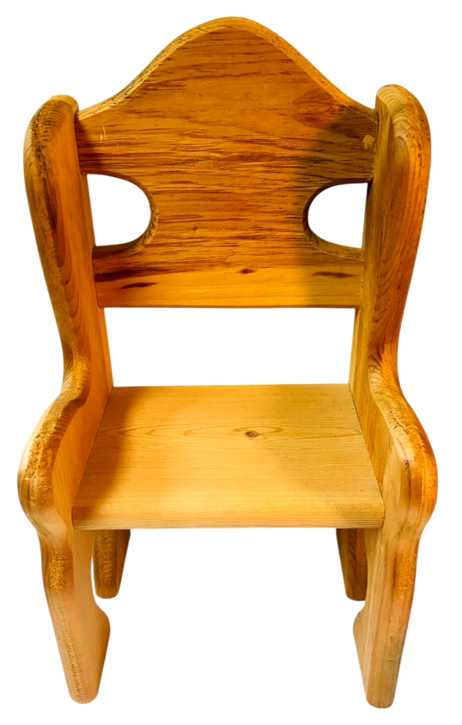 Handmade Doll or Teddy Bear Chair Solid Oak Wood High Back H 14" x W 8" x L 6"