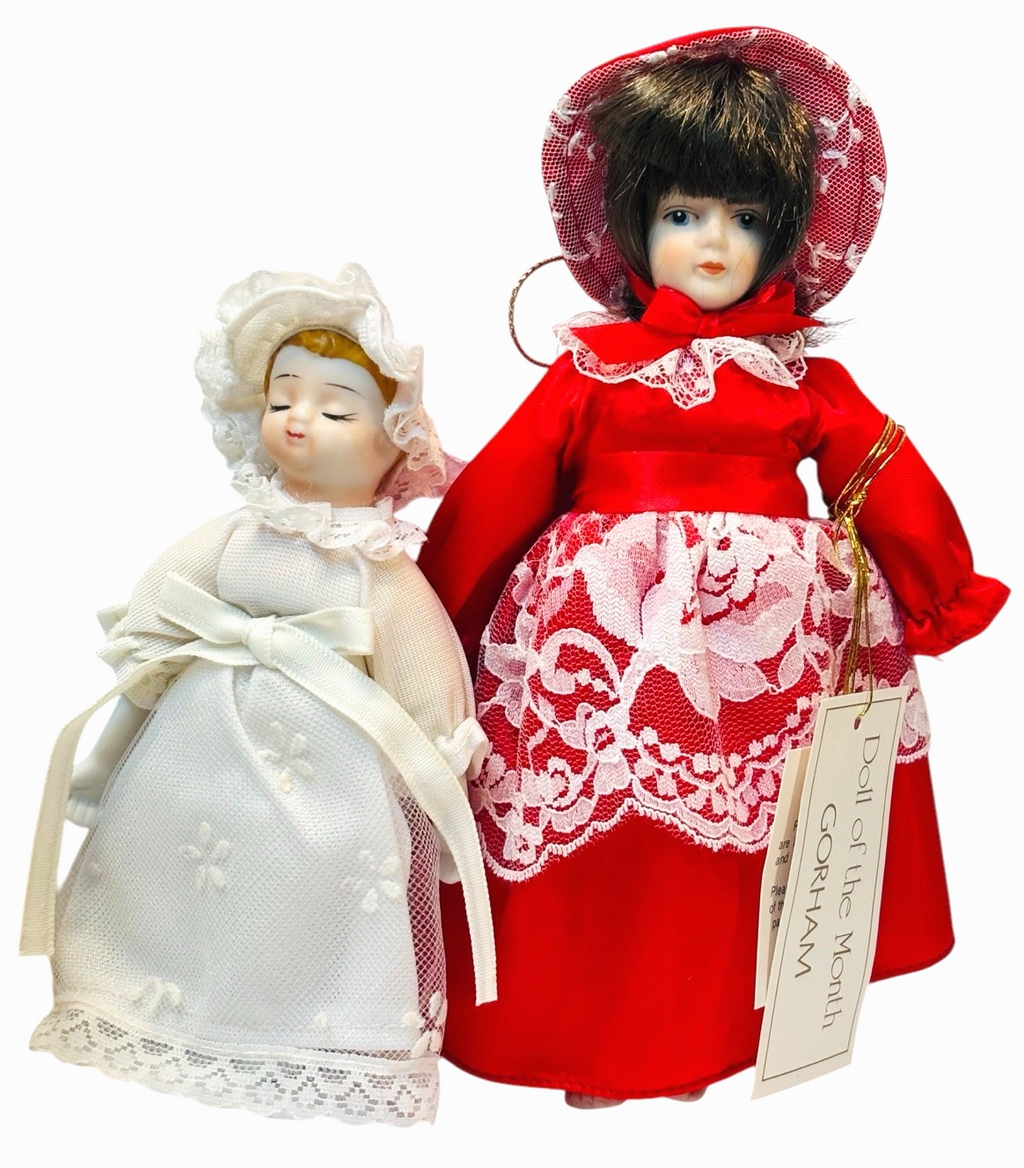 GORHAM Doll of the Month November~1983. 7” With 6” Porcelain Sleeping Doll