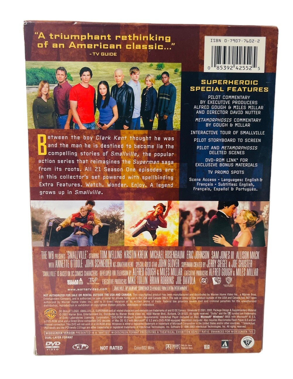 SMALLVILLE COMPLETE FIRST SEASON DVD SET ~ WITH MANUAL ~ MINT CONDITION