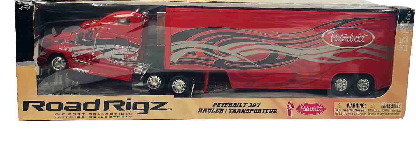 2009 Jada  Road Rigz Peterbilt 387 Hauler Transporter Semi Trailer 1/32 DieCast